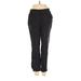 Nicole Miller New York Linen Pants - Mid/Reg Rise: Black Bottoms - Women's Size Medium
