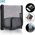 JJC Lens Filter Pouch Case for Circular Filter Up to 82mm 3-Pocket Lens Filter Wallet Storage Bag