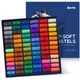 Arrtx 72 Colors Painting Crayons Soft Pastel Art Drawing Set Non Toxic Mini Colored Chalk for