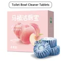 4PCS Toilet Cleaner Automatic Toilet Bowl Cleaner Tablet Stains Cleaning Toilet Freshener Pills