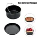 6/7/8 Inch Round Cake Mold Non Stick Baking Pan Tray Molds Air Fryer Basket With Handles Bakeware