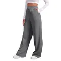 Womens Trousers Sport Jogging Fleece Lined Sweatpants Straight Leg Pants Bottom Joggers Workout