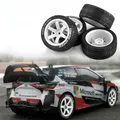 RS RC 1/10 RC Rally Racing Wheels Tires On Road Car Rubber Tyres 12mm Hex for HPI KYOSHO Tamiya XV02