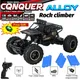 1:16 4WD RC Car With Led Lights Remote Control Cars Buggy Off Road 4x4 Radio Control Alloy Trucks