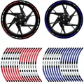 16 pz 17 "18" strisce adesivi ruota moto Auto nastro riflettente bordo moto bicicletta Auto