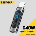 Essager Adattatore USB C da 240 W Tipo C a USB C 3.0 2.0 Connettore OTG Display digitale Adattatore
