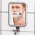 Stainless Steel Anti Fog Shower Mirror Bathroom Shaving Mirror wall Vanity Makeup Mirror Bathroom