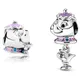 Fits Pandora Beauty and The Beast Charms Bracelet Women Disney Mrs. Potts and Chip Dangle Purple