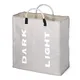 Collapsable 2-section Laundry Bag Foldable Laundry Hamper Durable Oxford Fabric Laundry Basket