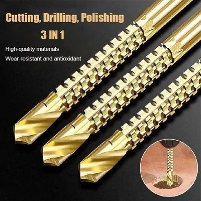 Cobalt Drill Bit Set Spiral Screw Metric Composite Tap Drill Bit Tap Twist Drill Bit Set Multi-Function Metal Specia