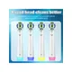 3D White Clean Replacement Toothbrush Heads Electric Toothbrush Compatible With Oral-B Braun -Pack