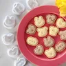 6Pcs/Set Mini Animal Pattern Dog Cat Rabbit Cookie Cutter Cartoon Love Bear Toast Biscuit Stamp Cake
