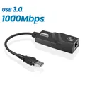 10/100/1000Mbps USB 3.0 Wired Network Card USB to RJ45 Type C to RJ45 LAN Ethernet Adapter USB 3.0