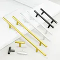 Black Kitchen Cabinet Handles Stainless Steel Handles for Furniture T Bar Drawer Pull HandlesMetal