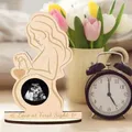 Handicraft Ultrasound Photo Frame Pictures Frame Handmade Wooden Baby Ultrasonic Stand Sign Baby