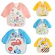 Cute Baby Bibs Waterproof Long Sleeve Apron Children Feeding Smock Bib Burp Painting Drawing Soft