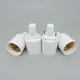 ABS LED AC G23 G24 To E27 power Adapter Socket Halogen CFL Light Lamp Base Converter G23 to E27 Bulb