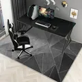 Modern Rectangular Chair Mat for Room Study Geometric Bedroom Decor Antiskid Printed Carpets for