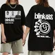 Blink 182 World Tour T-Shirts Fashion Harajuku O-Neck Short Sleeve Man Woman Shirts Fans Gift