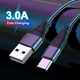 Lovebay 3A USB Cable Type C Charging Cable Short Micro Wire Fast Charge 0.3M/1M/2M/3M Universal Data