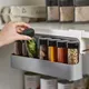 Self-adhesive Under Desk Drawer Hidden Spice Bottle Storage Rack Seasoning Bottle Organizer Rack