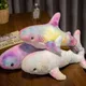45/60cm Cute Colorful Shark Plush Toy Soft Stuffed Speelgoed Animal Reading Pillow For Birthday
