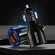 USLION Car USB Charger Quick Charge QC 3.0 Mobile Phone Charger 2 Port USB Fast Charging For IPhone