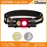 Sofirn-H25LR LED Rechargeable Headlamp USB C with 90 High CRI Bright White Light and 660nm Deep Red