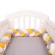 2M Baby Bumper Bed Braid Knot Pillow Cushion Bumper for Infant Bebe Crib Protector Cot Bumper Room