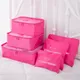 6 Pieces Travel Storage Bag Large Capacity Luggage Clothes Sorting Organizer Set Suitcase Pouch Case