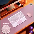 AZERTY French Keyboard for iPad Air Pro Mini Xiaomi Samsung Huawei Tablet IOS Android Phone