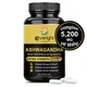 5in1 Premium Ashwagandha Capsules - High Nutrition Extracted Equivalents to 5200mg Powder -