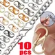 Metal Clip Metal S-shaped Hooks Double-button Necklace Extend Linker Bag Chain Clips Push Switch