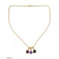 'Festive India' - Amethyst and Garnet Vermeil Necklace