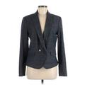 Ann Taylor LOFT Blazer Jacket: Gray Marled Jackets & Outerwear - Women's Size 6