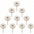 Ersandy - 10Pcs Roue de polissage 25mm Laine Feutre Polissage Roues Foret Grinder Roues Brosses