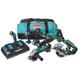 Combopack 6 outils électroportatifs (3x5,0Ah) Li-Ion Makita DLX6104TX2