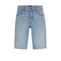 Boss Orange Jeans Shorts Herren hellblau, Gr. 33, Baumwolle, Stretch Denim in Regular Fit