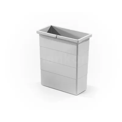 Hailo Inneneimer 1075989 hellgrau 14 Liter 320 x 156 x 350 mm 2 Henkel Image