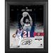 Joel Embiid Philadelphia 76ers Facsimile Signature Framed 11" x 14" Impact Collage with a Piece of Team-Used Basketball - Limited Edition 250