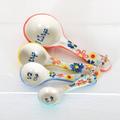 Set Of Four Multi Floral Measuring Spoons