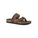 Women's Happier Casual Sandal by White Mountain in Brown Leather (Size 6 M)