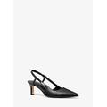 Michael Kors Daniella Leather Slingback Pump Black 8.5