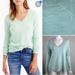 J. Crew Sweaters | J. Crew Collection Women's Medium Italian Cashmere Knit V Neck Sweater Pullover | Color: Blue/Green | Size: M