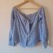 Free People Tops | Free People Hello There Beautiful Top (S) | Color: Blue/White | Size: S