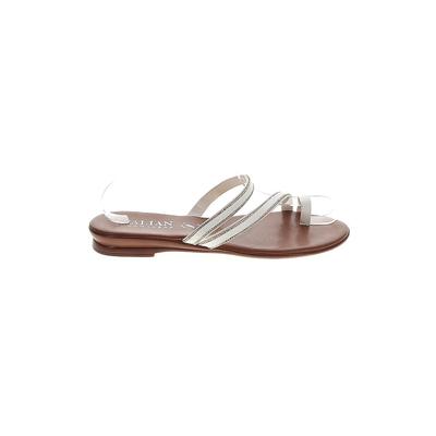 Italian Shoemakers Footwear Sandals: Silver Shoes - Women's Size 9 1/2 - Open Toe