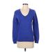 Tommy Hilfiger Pullover Sweater: Blue Tops - Women's Size Small