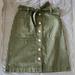 J. Crew Skirts | J. Crew Women’s Green Button Down Skirt Size 6. Excellent Condition. | Color: Green | Size: 6