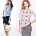 J. Crew Sweaters | J Crew Grey Floral Springtime Crew Neck Sweater | Color: Gray/Pink | Size: M