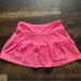 Lilly Pulitzer Shorts | Lilly Pulitzer Luxletic Gardenia Eyelet Resort Ruffle Skirt Skort Hot Pink Xs | Color: Pink | Size: Xs